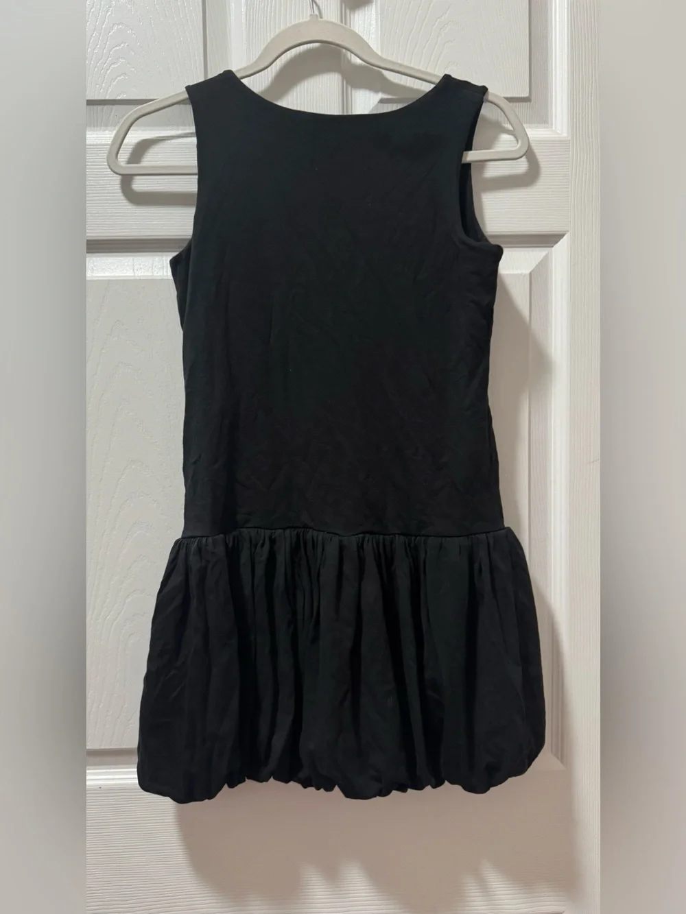 Ralph Lauren Black Sleeveless Bubble-Hem Dress